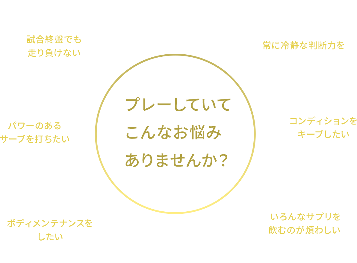 プレーしていてこんなお悩みありませんか?